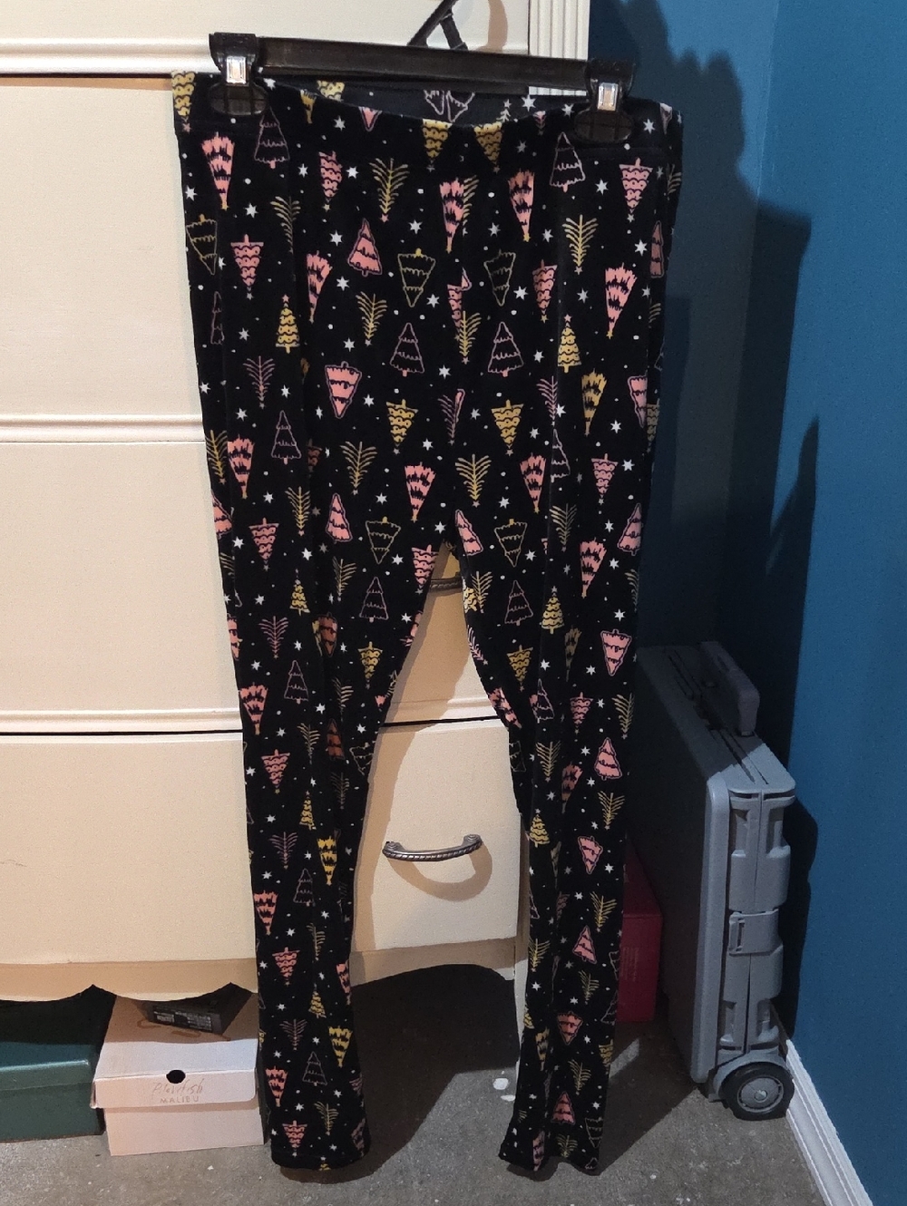 Adult Christmas Velvet Leggings